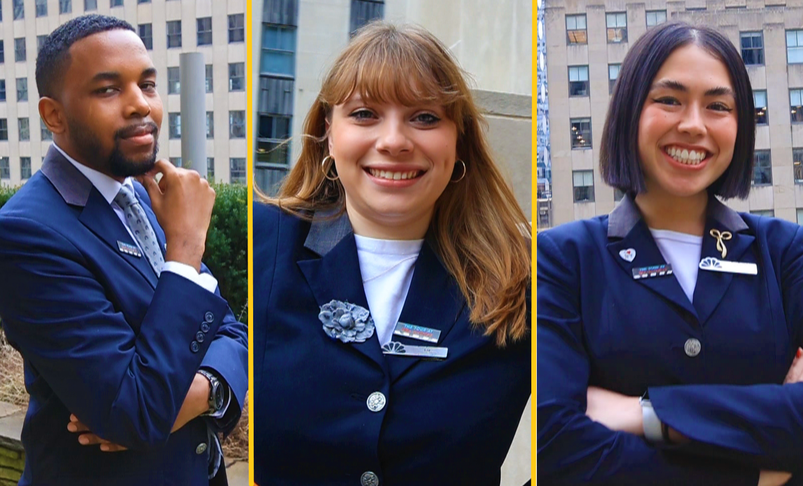 NBCU Pages in uniform